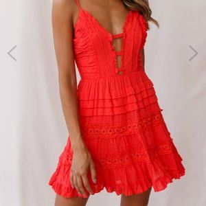Selfie Leslie - Coral Dress - Size XL